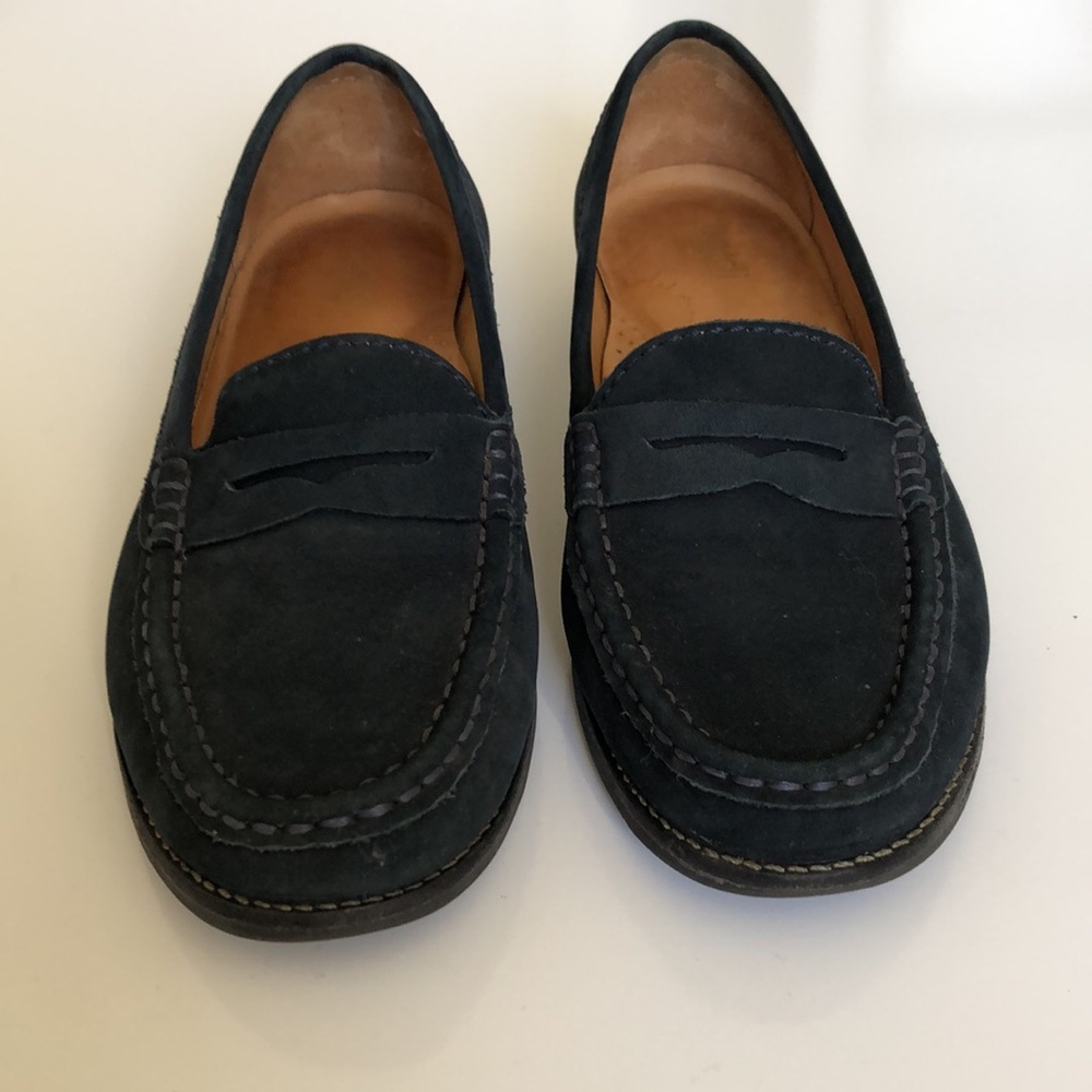 Baldi suede loafers